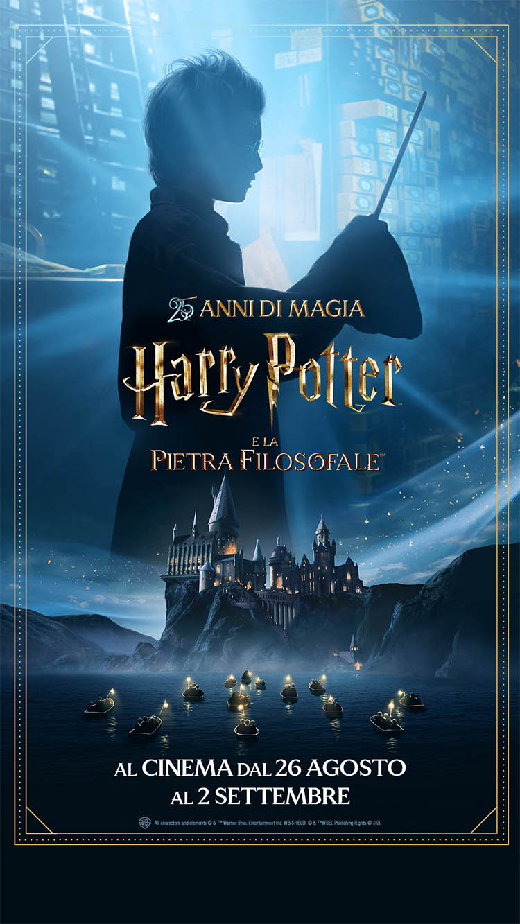 HARRY POTTER E LA PIETRA FILOSOFALE (25mo Anniversario) Locandina